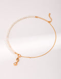 Chain Pearl Patchwork Necklace