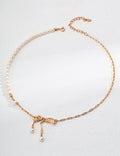 Natural Bowknot Pearl Necklace