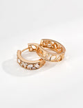 Elegant Cirzon Stone Hoop Earrings
